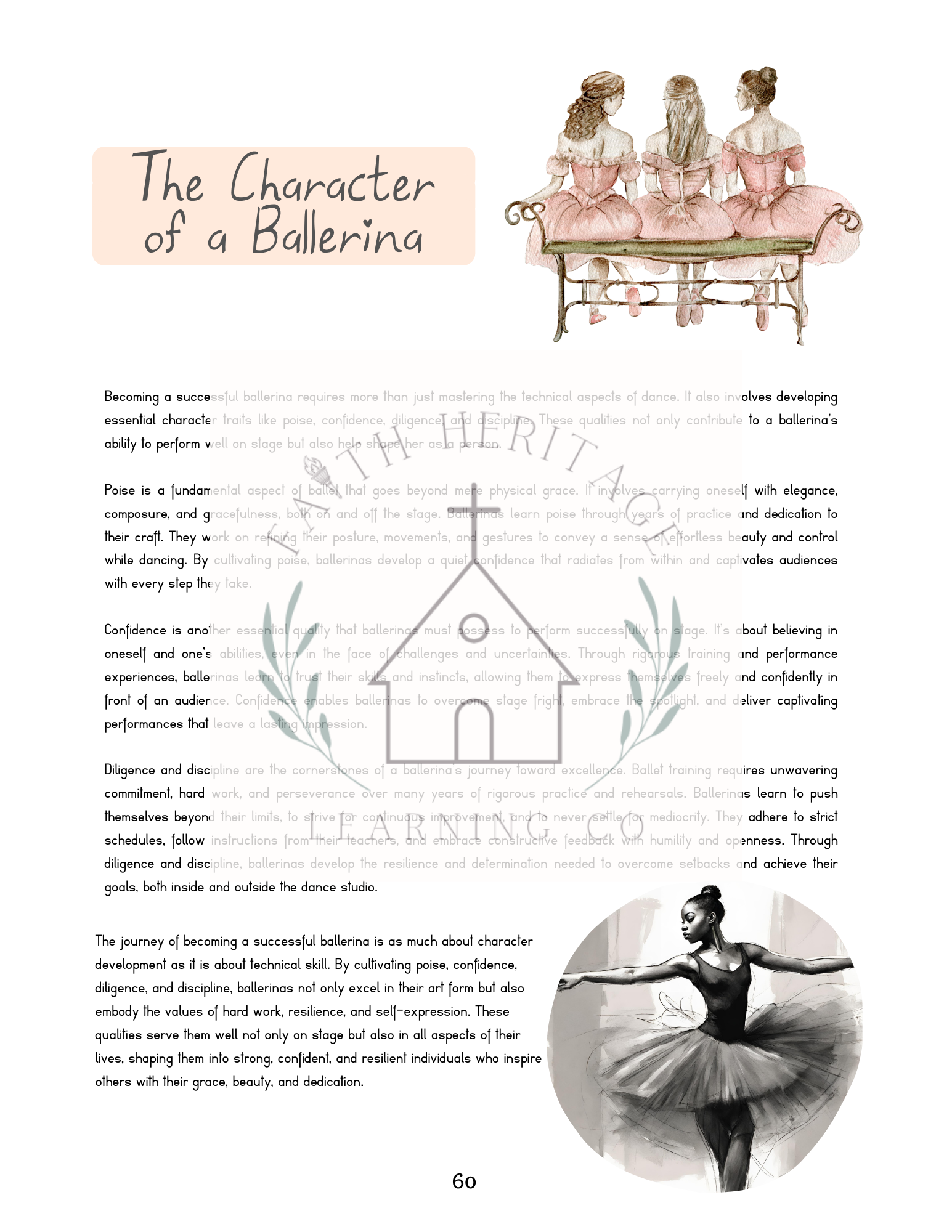 Ballet Study Notes Classical Ballet Unit Study - Faith-Based Version – Faith Heritage ...