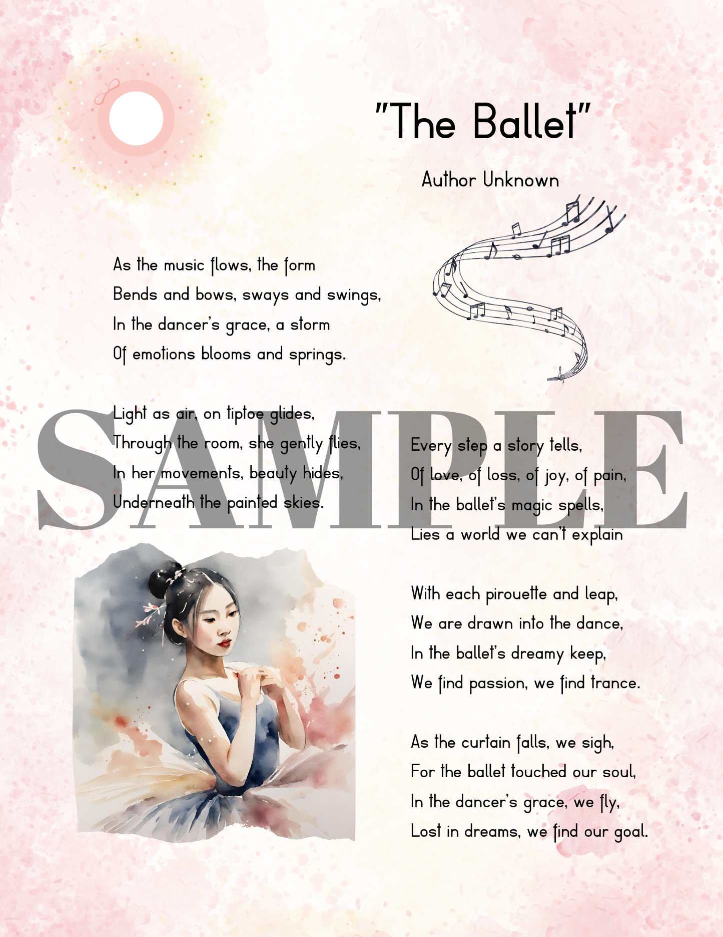 Ballet Printable 2