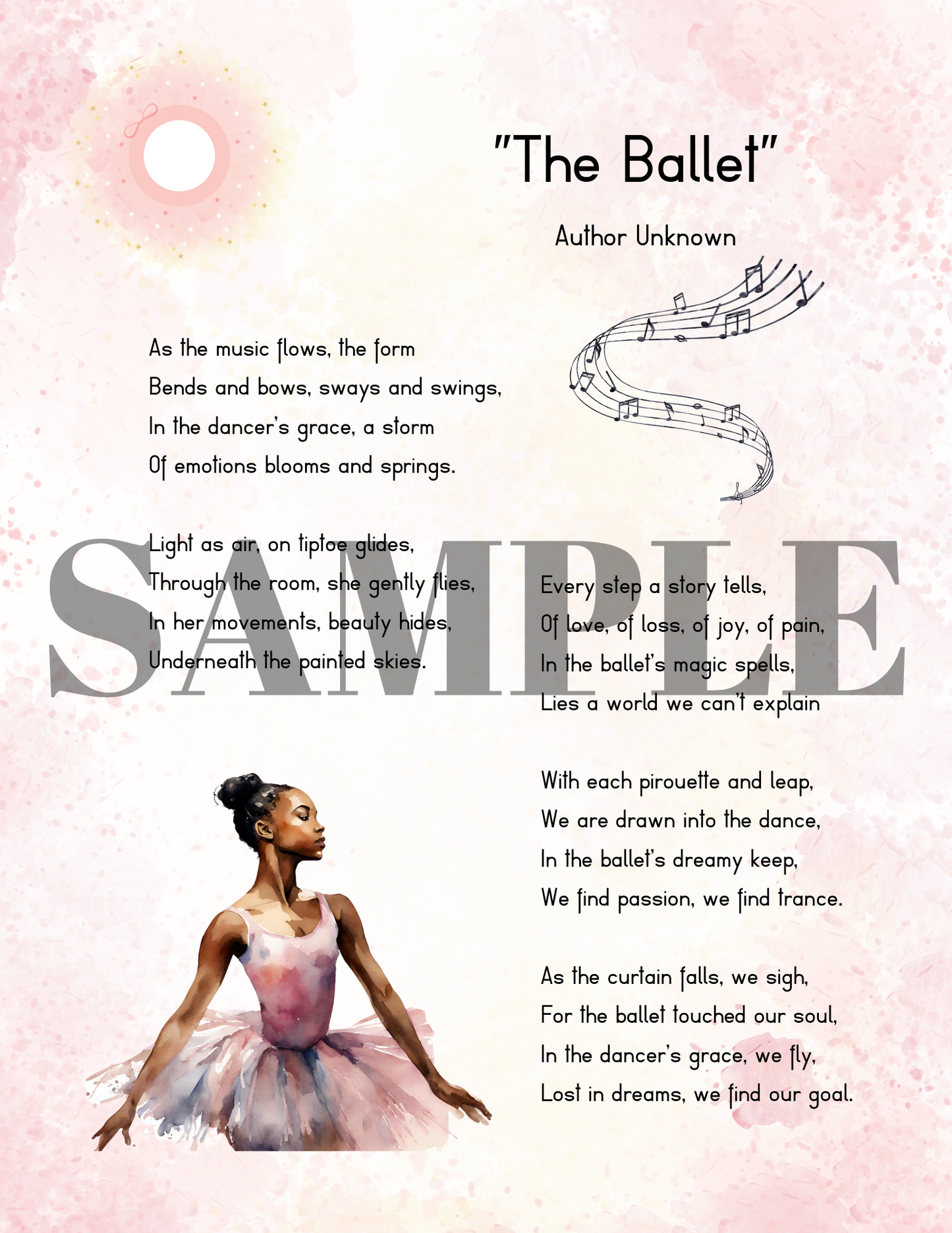 Ballet Printable 2