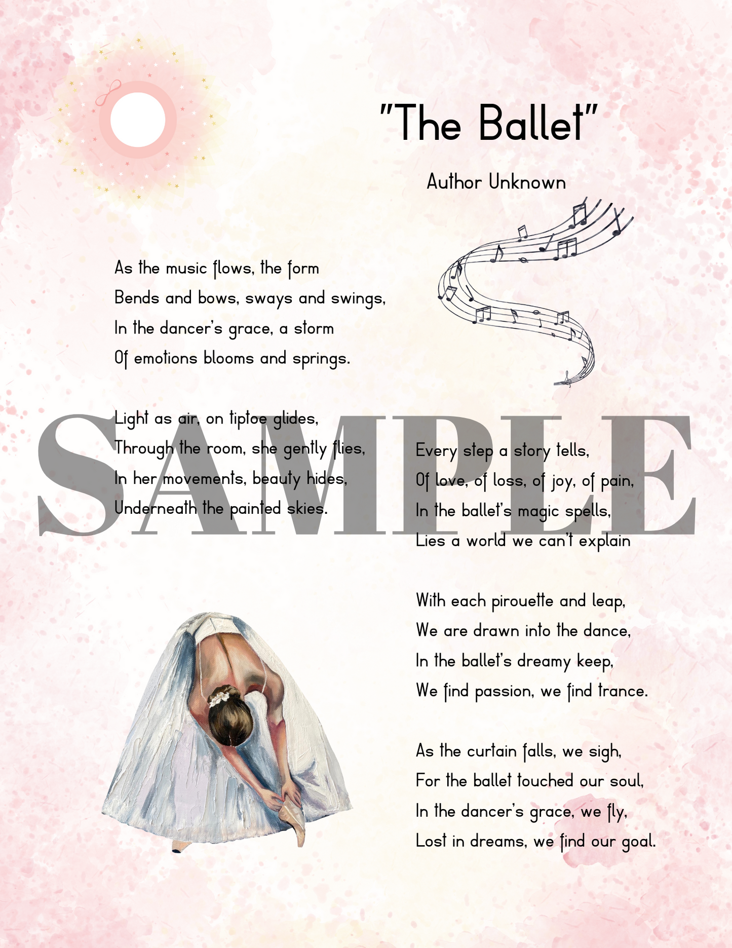 Ballet Printable 2