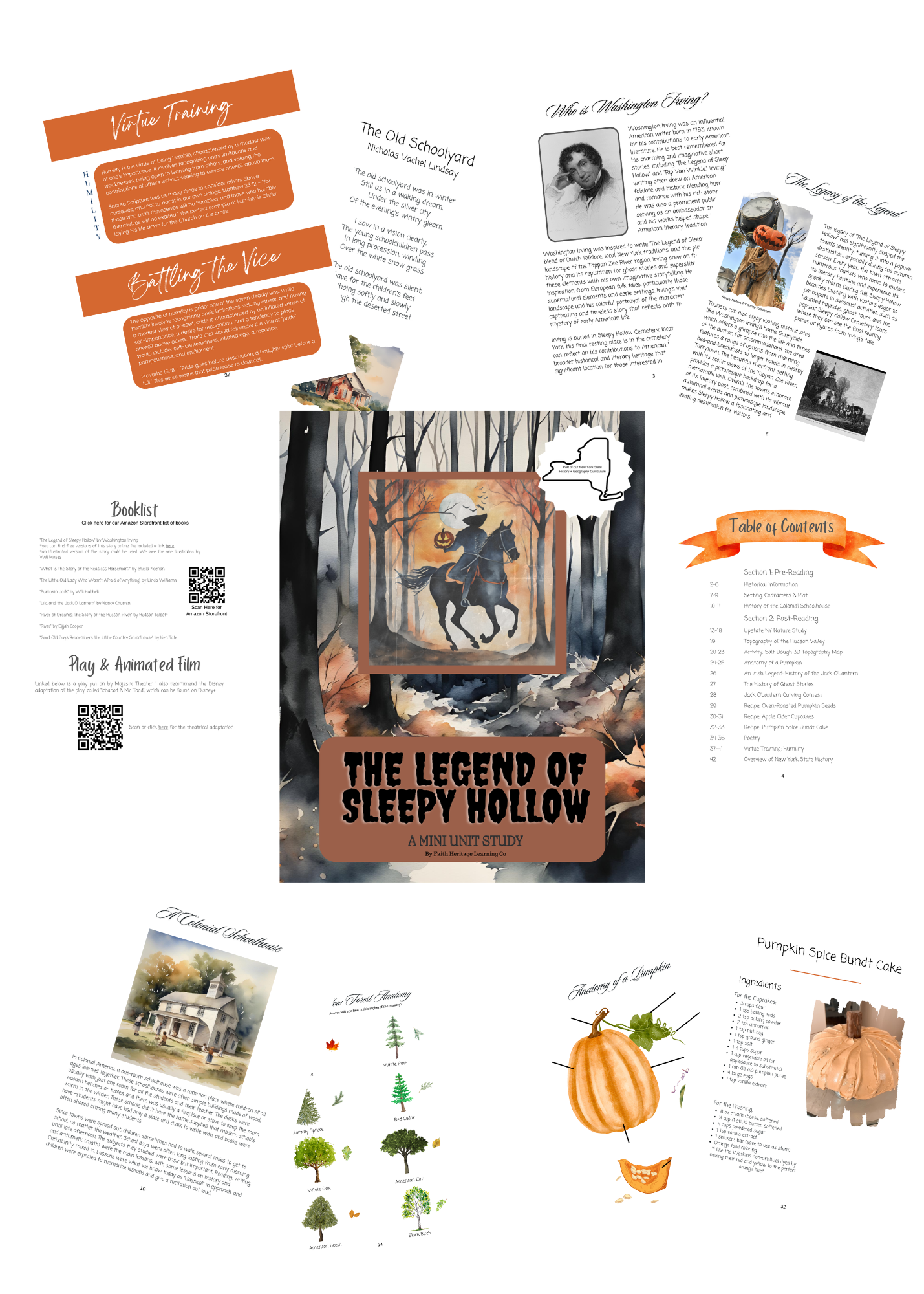 The Legend of Sleepy Hollow Mini Unit Study