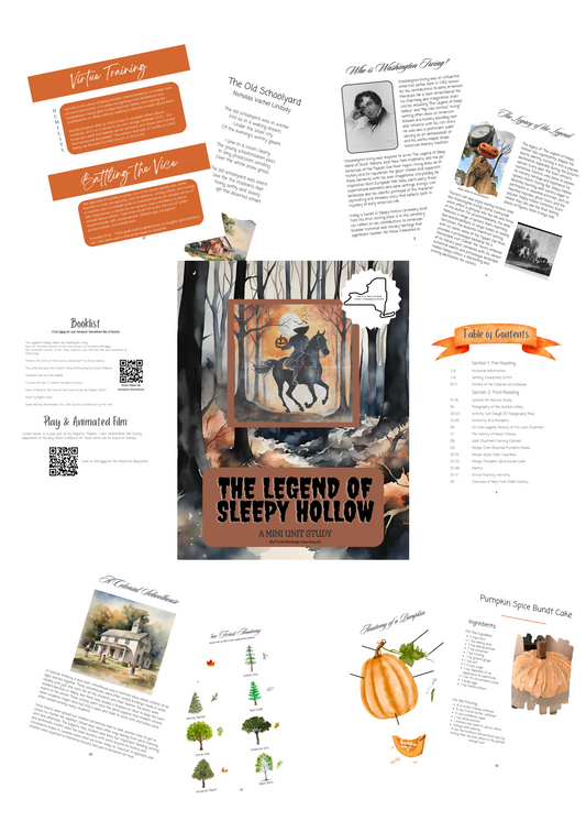 The Legend of Sleepy Hollow Mini Unit Study